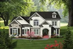Arts & Crafts House Plan Front of Home - Renette European Home 051D-0686 - Shop House Plans and More
