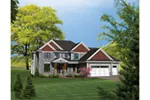 Craftsman House Plan Front of Home - Cachelle Luxury Craftsman Home 051D-0707 - Search House Plans and More