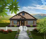 European House Plan Front of Home - Eileen Hill Craftsman Home 051D-0740 - Search House Plans and More