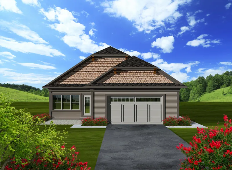 European House Plan Rear Photo 01 - Eileen Hill Craftsman Home 051D-0740 - Search House Plans and More