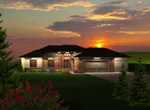 Ranch House Plan Front of Home - Concord Bay Ranch Home 051D-0745 - Search House Plans and More