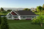Traditional House Plan Rear Photo 01 - Martin Pines Ranch Home 051D-0749 - Shop House Plans and More