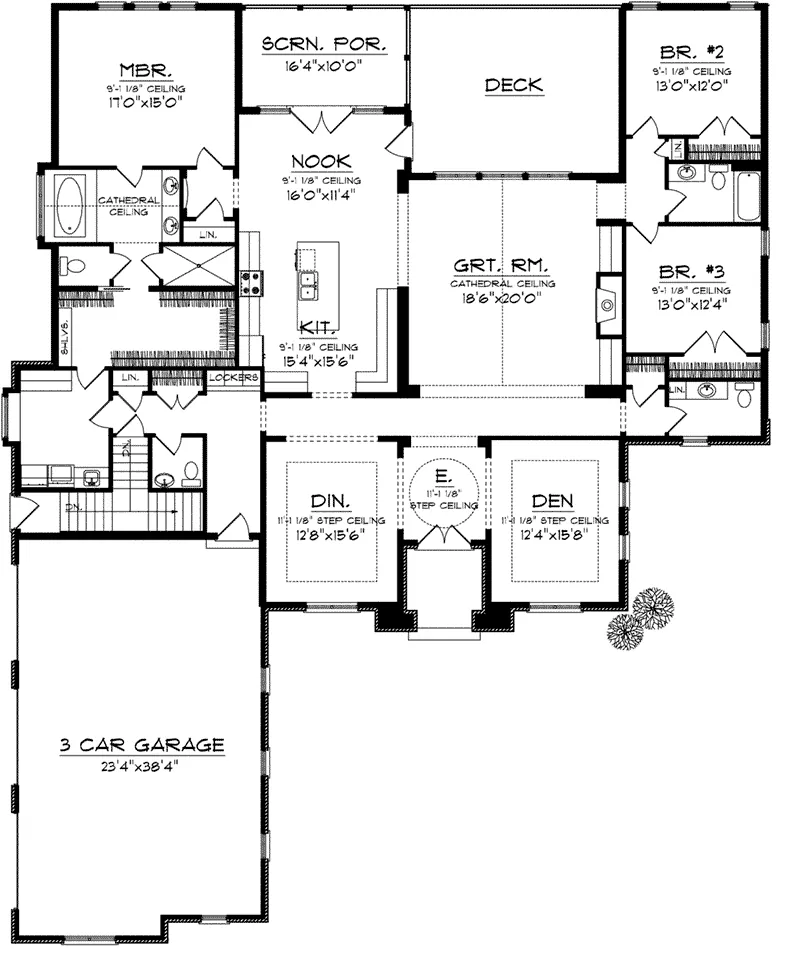 European House Plan First Floor - Emma Hill European Home 051D-0752 - Search House Plans and More
