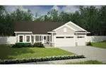 Traditional House Plan Front of House 051D-0757