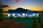 Traditional House Plan Rear Photo 01 - Marlena Craftsman Ranch Home 051D-0760 - Shop House Plans and More
