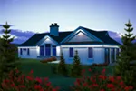 Country House Plan Rear Photo 01 - Baywood Shingle Ranch Home 051D-0764 - Search House Plans and More