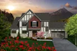 Rustic House Plan Front of Home - Ellowyn Tudor Style Home 051D-0765 - Search House Plans and More