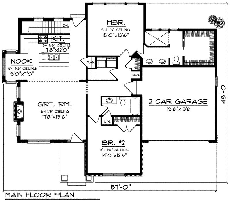 Country French House Plan First Floor - Kacy Cliff Rustic Country Home 051D-0781 - Search House Plans and More