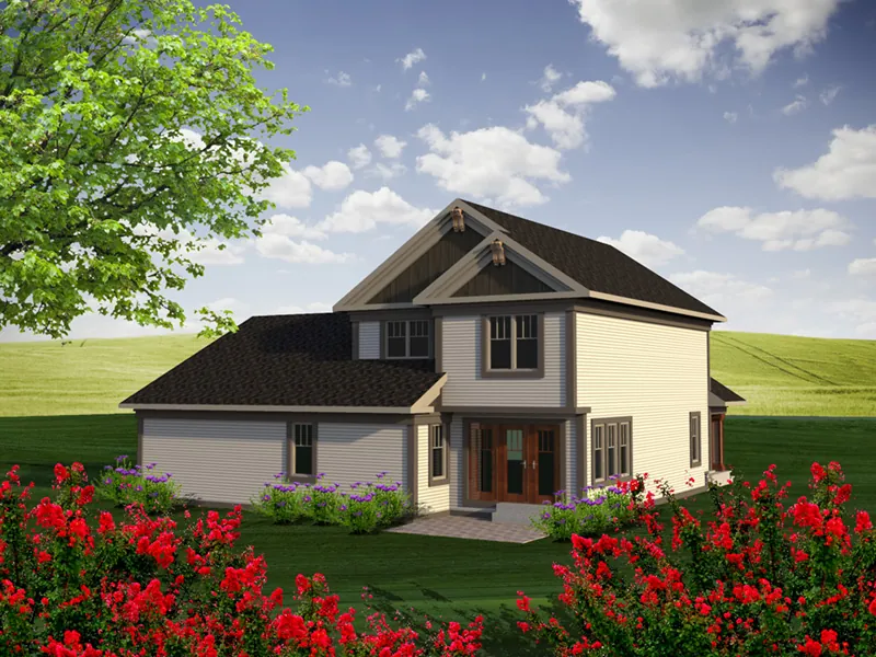 Farmhouse Plan Rear Photo 01 - Dixie Valley Country Home 051D-0786 - Search House Plans and More