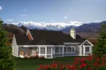 Mountain House Plan Rear Photo 01 - Winsted European Home 051D-0790 - Shop House Plans and More