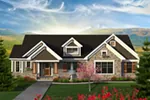 Ranch House Plan Front of Home - Evans Rustic Craftsman Home 051D-0794 - Search House Plans and More