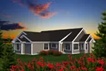 Ranch House Plan Rear Photo 01 - Evans Rustic Craftsman Home 051D-0794 - Search House Plans and More
