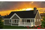 Craftsman House Plan Rear Photo 01 - Owen Country Ranch Home 051D-0801 - Shop House Plans and More
