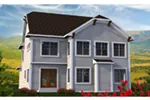 Shingle House Plan Rear Photo 01 - Gatland Neoclassical Home 051D-0803 - Search House Plans and More