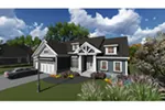 Arts & Crafts House Plan Front of Home - Raven Farm Craftsman Home 051D-0836 - Shop House Plans and More