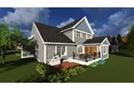 Arts & Crafts House Plan Rear Photo 01 - Carlisle Craftsman Home 051D-0837 - Search House Plans and More