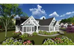 Ranch House Plan Front of Home - Bisbee Lane Craftsman Home 051D-0839 - Search House Plans and More