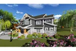 Craftsman House Plan Front of Home - Arant Shingle Craftsman Home 051D-0840 - Search House Plans and More