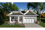 Ranch House Plan Front of Home - Leland Bay Craftsman Ranch Home 051D-0850 - Shop House Plans and More