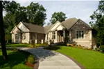 Ranch House Plan Front Photo 01 - Fairpark Luxury Ranch Home 051D-0883 - Search House Plans and More