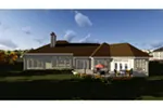 Ranch House Plan Rear Photo 02 - Fairpark Luxury Ranch Home 051D-0883 - Search House Plans and More