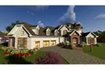 European House Plan Front Of House 051D-0884