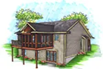 Ranch House Plan Rear Photo 01 - Raccoon Hollow Ranch Home 051D-0908 - Shop House Plans and More