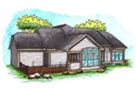 Ranch House Plan Rear Photo 01 - Dunlap Creek Craftsman Home 051D-0913 - Search House Plans and More