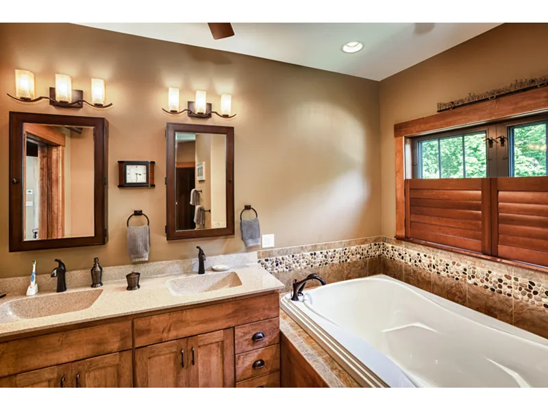 Mountain House Plan Master Bathroom Photo 01 - Owen Point Craftsman Home 051D-0915 - Shop House Plans and More