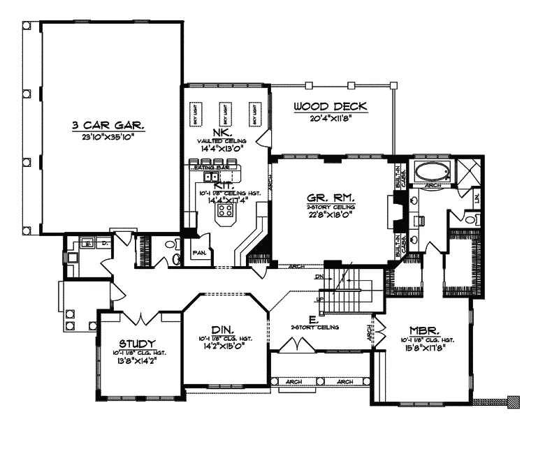 Luxury House Plan First Floor - Lily Lake Luxury Home 051S-0023 - Shop House Plans and More