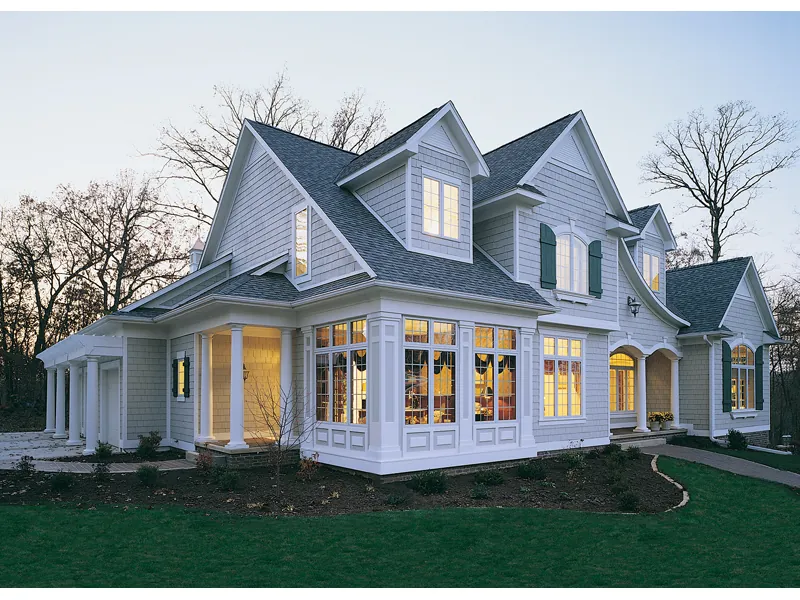 Windows Enhance Façade Of This Home Design