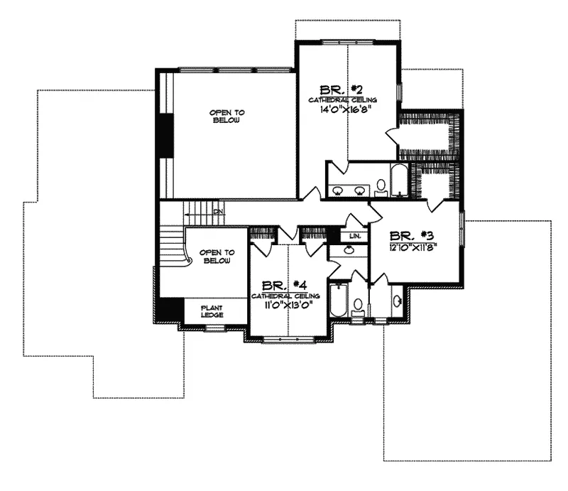 Southern House Plan Second Floor - Broxtowe Luxury Home 051S-0031 - Search House Plans and More