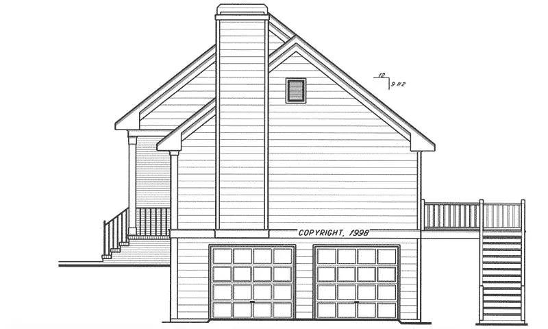 Country House Plan Right Elevation - Winterhaven Ranch Home 052D-0003 - Shop House Plans and More