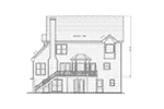 Farmhouse Plan Rear Elevation - Belle Harbor Traditional Home 052D-0063 - Search House Plans and More
