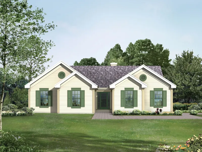 Traditional House Plan Front Image - Dorset Park Ranch Home 053D-0044 - Search House Plans and More