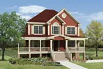 Farmhouse Plan Front Image - Summerhill Country Farmhouse 053D-0056 - Shop House Plans and More