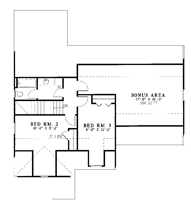 Traditional House Plan Second Floor - Boden Traditional Home 055D-0042 - Search House Plans and More