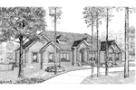 Ranch House Plan Front Image of House - Diversey Luxury Ranch Home 055D-0047 - Search House Plans and More