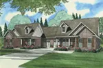 Multi-Family House Plan Front Image - Sunset Farm Luxury Duplex 055D-0060 - Shop House Plans and More