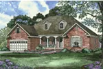 Ranch House Plan Front Image - Begonia Hill Country Home 055D-0081 - Search House Plans and More