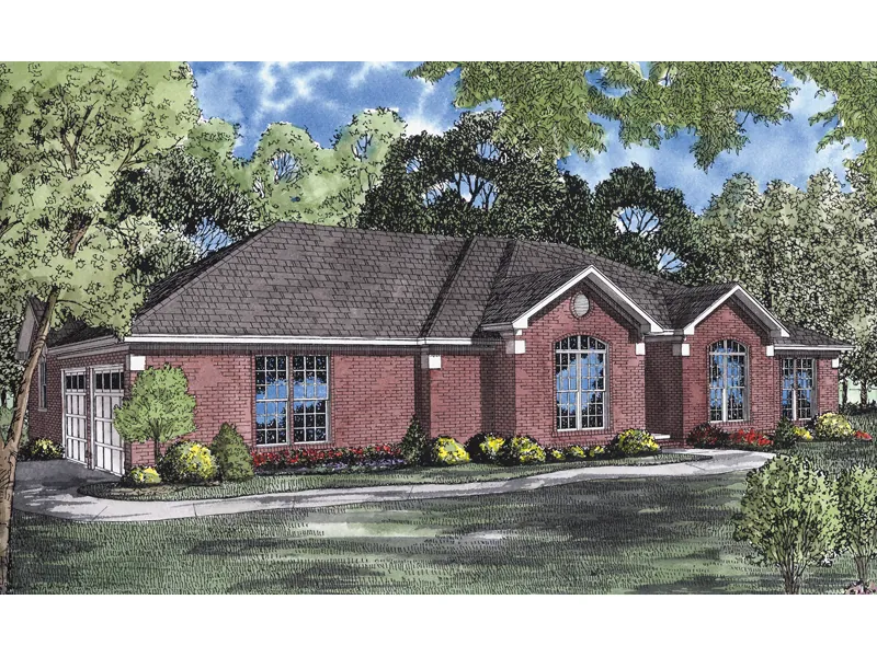 Ranch House Plan Front Image - Lions Bay Ranch Home 055D-0110 - Shop House Plans and More