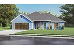 Traditional House Plan Front Photo 01 - Mona Park Ranch Home 055D-0188 - Shop House Plans and More