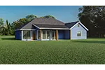 Traditional House Plan Rear Photo 02 - Mona Park Ranch Home 055D-0188 - Shop House Plans and More