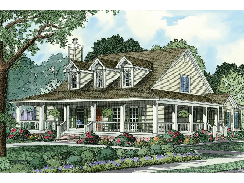 Traditional House Plan Front Image - Casalone Ridge Ranch Home 055D-0196 - Search House Plans and More