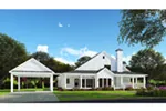 Traditional House Plan Side View Photo 01 - Casalone Ridge Ranch Home 055D-0196 - Search House Plans and More