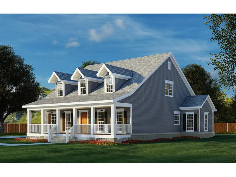 Farmhouse Plan Side View Photo 01 - Morwenna Country Home 055D-0198 - Shop House Plans and More