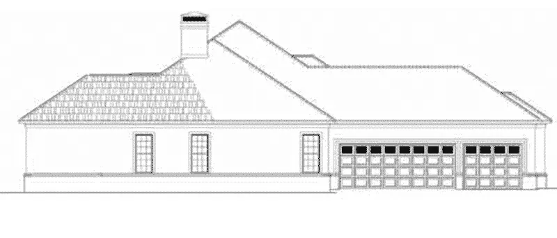 Florida House Plan Left Elevation - Wellington Manor Sunbelt Home 055D-0199 - Shop House Plans and More