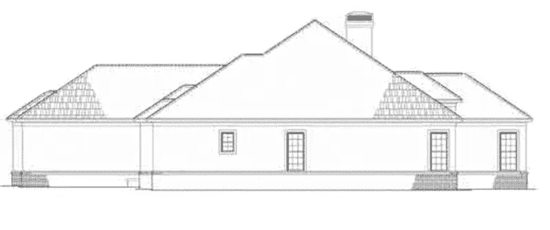 Florida House Plan Right Elevation - Wellington Manor Sunbelt Home 055D-0199 - Shop House Plans and More