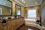 Luxury House Plan Master Bathroom Photo 01 - Denbeigh Traditional Home 055D-0202 - Search House Plans and More