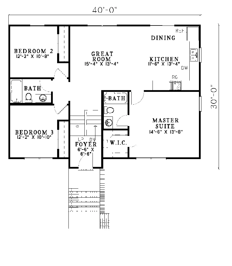 Southern House Plan First Floor - Sirena Traditional Home 055D-0238 - Shop House Plans and More